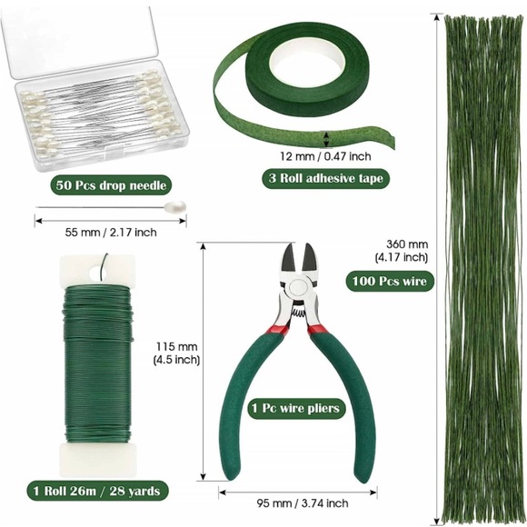 Floral Arrangement Kit w/ Artifical Flowers - Picture 2 of 2